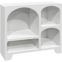 Organisches Sideboard mit 4 Fächern weiß 90cm - Sweeek von SWEEEK