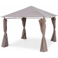 Pergola 3 x 3 m - Elusa - Laube mit Vorhängen - Sweeek von SWEEEK