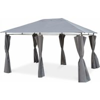 Sweeek - Pergola 3 x 4 m - Laube - Pergola mit Vorhängen von SWEEEK