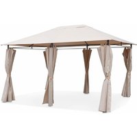 Sweeek - Pergola 3 x 4 m - Laube - Pergola mit Vorhängen von SWEEEK
