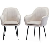 2er Set Samt Sessel mit Metallbeinen - Sweeek von SWEEEK