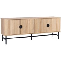 TV-Möbel mit geriffeltem Holzdekor 160 cm - Eichenfarben - Sweeek von SWEEEK
