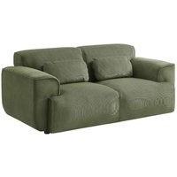 sweeek - 2-Sitzer-Sofa mit Cordbezug, Cord, Grün sweeek - 2-Sitzer-Sofa mit Cordbezug, Cord, Grün von SWEEEK