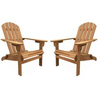 sweeek - 2er-Set Gartensesseln aus Holz von SWEEEK