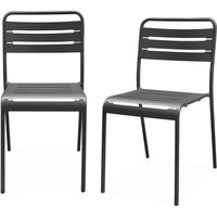 sweeek - 2er-Set Gartenstühle aus Stahl sweeek - 2er-Set Gartenstühle aus Stahl von SWEEEK