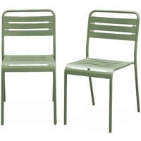 sweeek - 2er-Set Gartenstühle aus Stahl sweeek - 2er-Set Gartenstühle aus Stahl von SWEEEK
