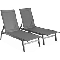 sweeek - 2er-Set Multipositions-Liegen aus Stahl von SWEEEK