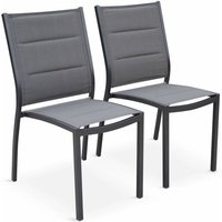 sweeek - 2er Set Stühle Anthrazit / Taupe-Grau sweeek - 2er Set Stühle Anthrazit / Taupe-Grau von SWEEEK