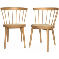 sweeek - 2er-Set Stühle aus Holz und Rohrgeflecht sweeek - 2er-Set Stühle aus Holz und Rohrgeflecht von SWEEEK