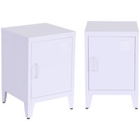 sweeek - 2er-Set industrielle Nachttische 1 Tür von SWEEEK