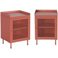 sweeek - 2er-Set industrielle Nachttische aus Stahl 1 Tür sweeek - 2er-Set industrielle Nachttische aus Stahl 1 Tür von SWEEEK