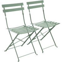 sweeek - 2er-Set klappbare Gartenstühle aus Metall sweeek - 2er-Set klappbare Gartenstühle aus Metall von SWEEEK