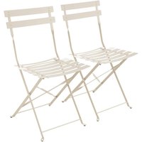 sweeek - 2er-Set klappbare Gartenstühle aus Stahl von SWEEEK