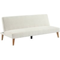 sweeek - 3-Sitzer Schlafsofa mit Bouclé-Bezug und Holzfüßen sweeek - 3-Sitzer Schlafsofa mit Bouclé-Bezug und Holzfüßen von SWEEEK
