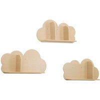 sweeek - 3er-Set Wandregale Wolke für Kinderzimmer sweeek - 3er-Set Wandregale Wolke für Kinderzimmer von SWEEEK