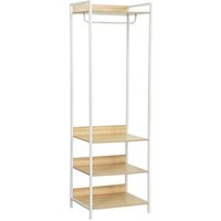 sweeek - Ankleidemodul mit 1 Kleiderschrank und 3 Regalen von SWEEEK