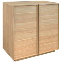 sweeek - Anrichte Holzlook 2 Türen 80 cm sweeek - Anrichte Holzlook 2 Türen 80 cm von SWEEEK