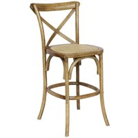 sweeek - Barhocker Bistro Vintage Holz 65cm von SWEEEK