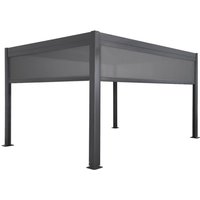 sweeek - Bioklimatische Pergola Palace 3x4m mit Markise 3 m + Markise 4 m von SWEEEK