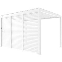 sweeek - Bioklimatische Pergola Triomphe 3x4m mit 3 Lamellenwänden 130 cm sweeek - Bioklimatische Pergola Triomphe 3x4m mit 3 Lamellenwänden 130 cm von SWEEEK
