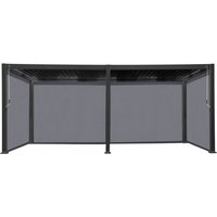 sweeek - Bioklimatische Pergola Triomphe 3x6m + 4 Markisen 3m von SWEEEK