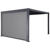 sweeek - Bioklimatische Pergola mit Lamellendach Palace 3x3m + Markise 3 m von SWEEEK