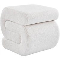 sweeek - Design-Hocker mit Bouclé-Bezug 1 Platz sweeek - Design-Hocker mit Bouclé-Bezug 1 Platz von SWEEEK