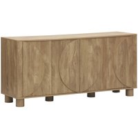 sweeek - Exotisches Sideboard mit Mangoholz-Optik und 4 Türen 155 cm sweeek - Exotisches Sideboard mit Mangoholz-Optik und 4 Türen 155 cm von SWEEEK
