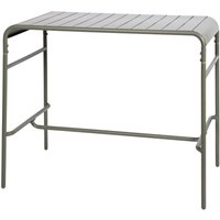 sweeek - Garten-Stehtisch aus Metall 4 Personen 120 x 70cm x 95cm von SWEEEK