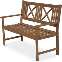 sweeek - Gartenbank aus Holz 120x60 cm sweeek - Gartenbank aus Holz 120x60 cm von SWEEEK