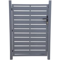 Sweeek - Gartenpforte aus Aluminium mit Schloss und Griff. von SWEEEK