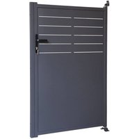 sweeek - Gartentor aus verzinktem Stahl mit Schloss und Griff sweeek - Gartentor aus verzinktem Stahl mit Schloss und Griff von SWEEEK