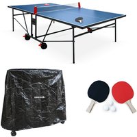 sweeek - Indoor-Tischtennisplatte mit 2 Schlägern, 3 Bällen + Schutzhülle von SWEEEK