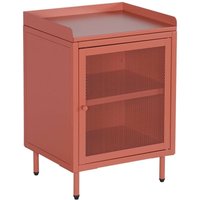 sweeek - Industrieller Nachttisch aus Stahl 1 Tür von SWEEEK