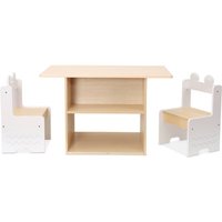 sweeek - Kindertisch mit Ablage + 2 Stühle von SWEEEK
