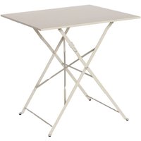 sweeek - Klappbarer Bistro-Gartentisch aus Metall, 2 Personen von SWEEEK