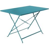 sweeek - Klappbarer Bistro-Gartentisch aus Metall 110 x 70 cm, für 4 Personen sweeek - Klappbarer Bistro-Gartentisch aus Metall 110 x 70 cm, für 4 Personen von SWEEEK