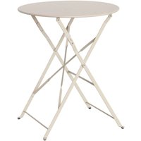 sweeek - Klappbarer Bistro-Gartentisch aus Metall Ø60cm, 2 Personen sweeek - Klappbarer Bistro-Gartentisch aus Metall Ø60cm, 2 Personen von SWEEEK