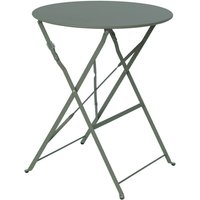 sweeek - Klappbarer Bistro-Gartentisch aus Metall Ø60cm, 2 Personen von SWEEEK