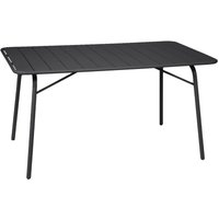 sweeek - Klappbarer Gartentisch aus Stahl für 6 Personen von SWEEEK