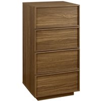 sweeek - Kommode Chiffonnier 4 Schubladen Holzlook sweeek - Kommode Chiffonnier 4 Schubladen Holzlook von SWEEEK