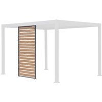 sweeek - Lamellenwand 130 cm für bioklimatische Pergola 3x4 m Triomphe von SWEEEK