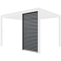 sweeek - Lamellenwand 130 cm für bioklimatische Pergola Triomphe, Aluminium von SWEEEK