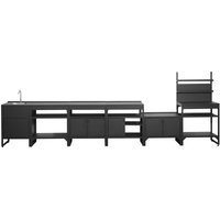 sweeek - Outdoor-Küche 6 Module Edelstahl sweeek - Outdoor-Küche 6 Module Edelstahl von SWEEEK