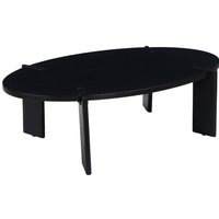 sweeek - Ovaler Couchtisch aus Massivholz 120 cm von SWEEEK