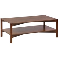 sweeek - Rechteckiger Couchtisch Holzdekor Doppelplatte sweeek - Rechteckiger Couchtisch Holzdekor Doppelplatte von SWEEEK