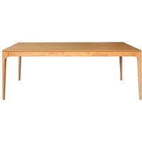 sweeek - Rechteckiger Esstisch Heveaholz und Eschenfurnier 8 Plätze von SWEEEK