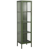 sweeek - Schrank aus Stahl und gehärtetem Glas, 1 Tür, 160 cm von SWEEEK