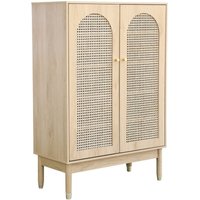 Schuhschrank / kleines Sideboard mit 2 Türen und Geflecht - Sweeek von SWEEEK