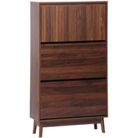 sweeek - Schuhschrank 3 Türen Naturholzdekor von SWEEEK